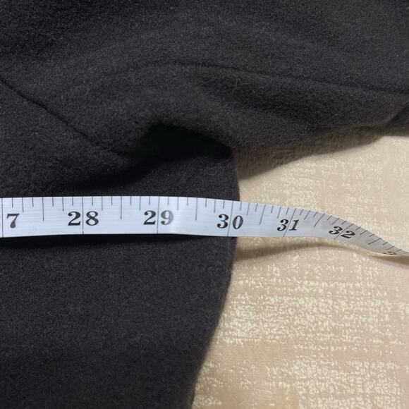 Kenneth Cole Reaction Wool Blend Overcoat Plus Size 24 Dark Brown Classic Fall - Picture 5 of 11